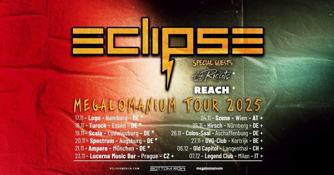 ECLIPSE kündigen neue Shows der Megalomanium Tour 2025 an